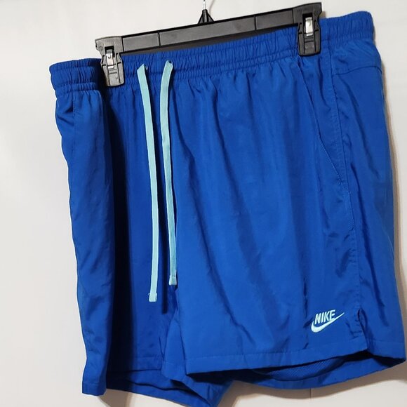 Nike Sportswear Men’s Woven Flow Lined Shorts Standard Fit Blue Size XXL - Picture 1 of 5